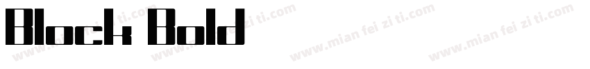 Block Bold字体转换